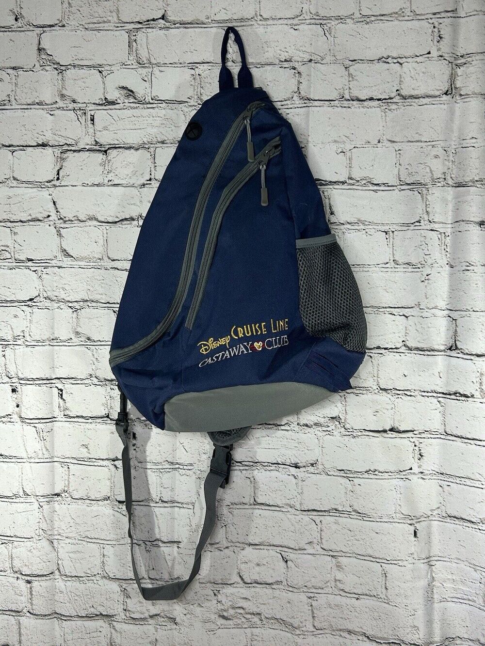 Disney Cruise Line Castaway Club Sling Shoulder Bag Backpack Crossbody Bag Blue